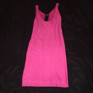 Bebe medium/large pink body contour dress